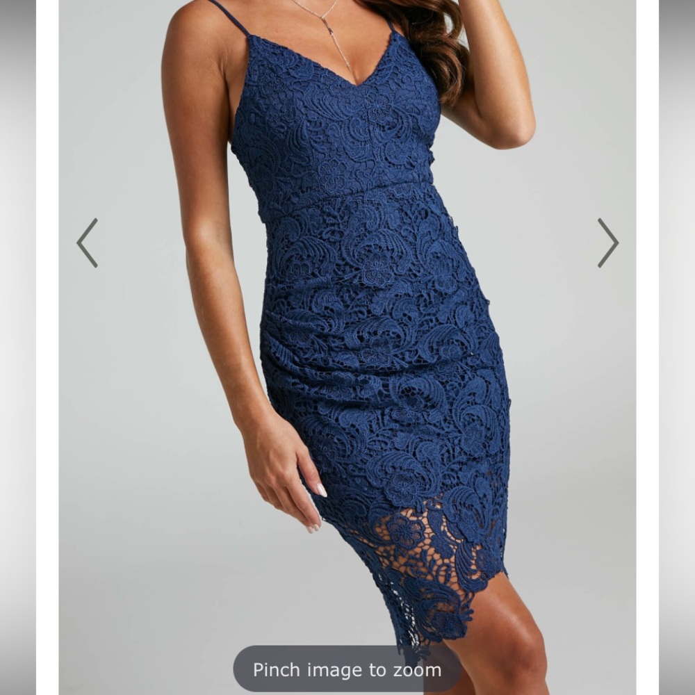 Showpo Typical Lover dress in NavyLace